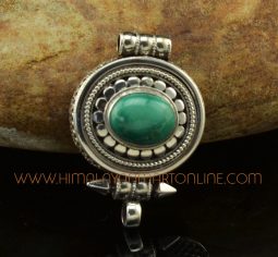 Turquoise Stone Pendant Silver