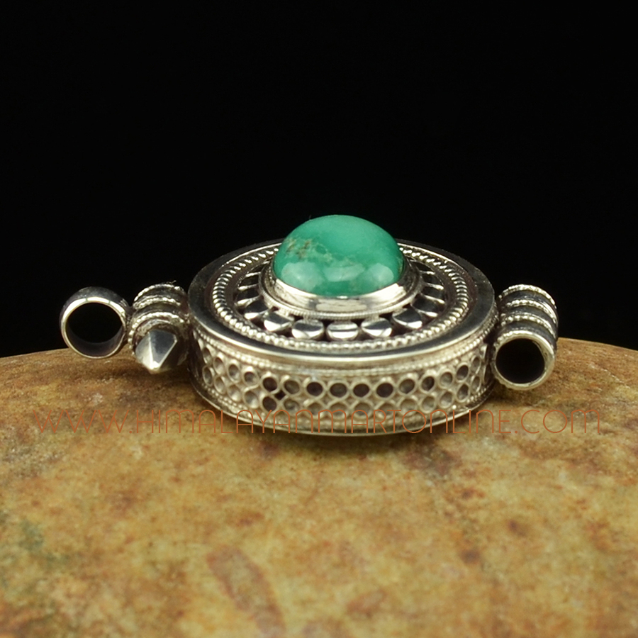 Turquoise Stone Pendant Silver