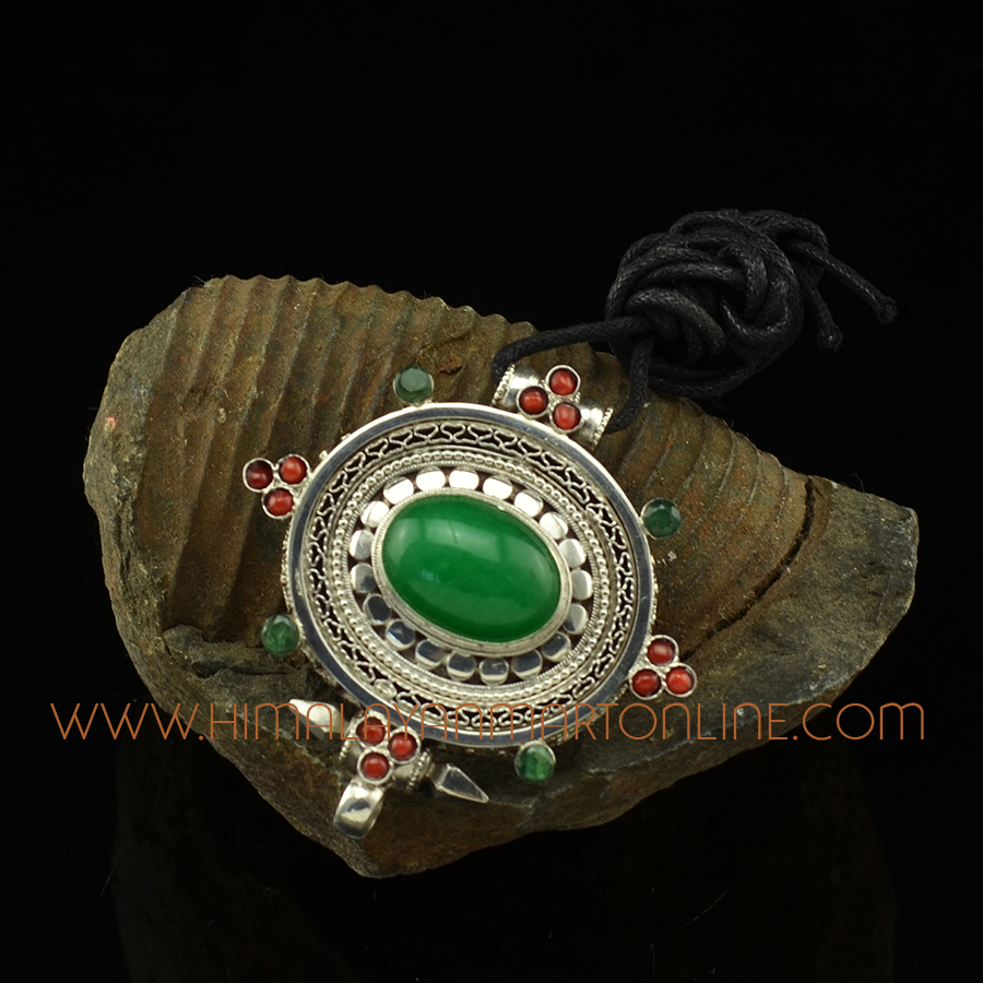 Zed Stone Silver Ghau Pendant