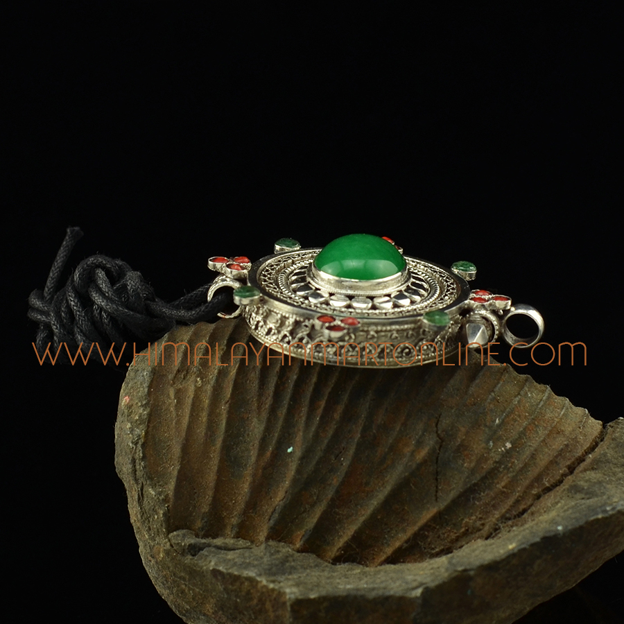 Zed Stone Silver Ghau Pendant