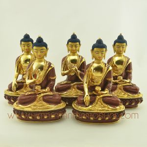 Dhyani Buddha Statues Set