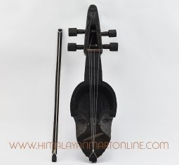 Ganesha Carved Sarangi – Traditional Nepali Folk Instrument
