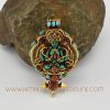 Chenresi Avalokeshvara Silver Ghau Pendant