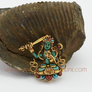 Manjushri Silver Pendant