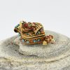 Manjushri & White Tara Silver Ghau Pendant