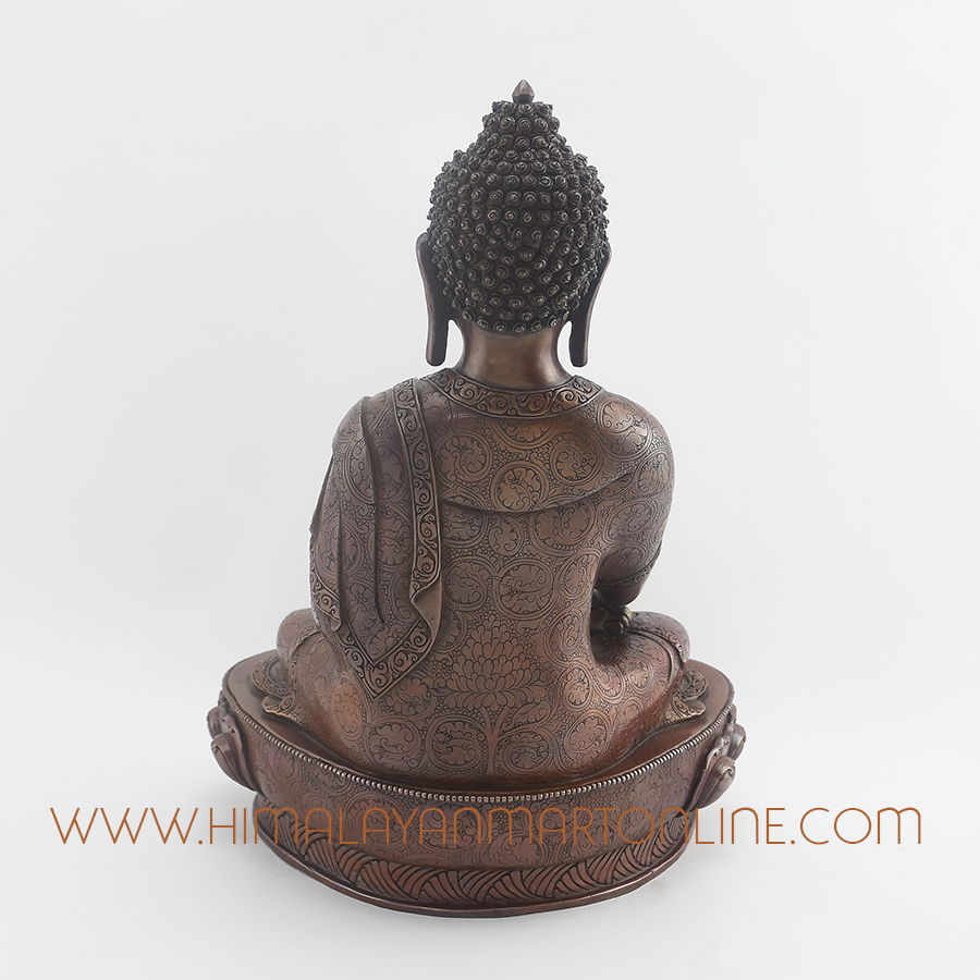 Buddha Shakyamuni Tomba Copper Statue