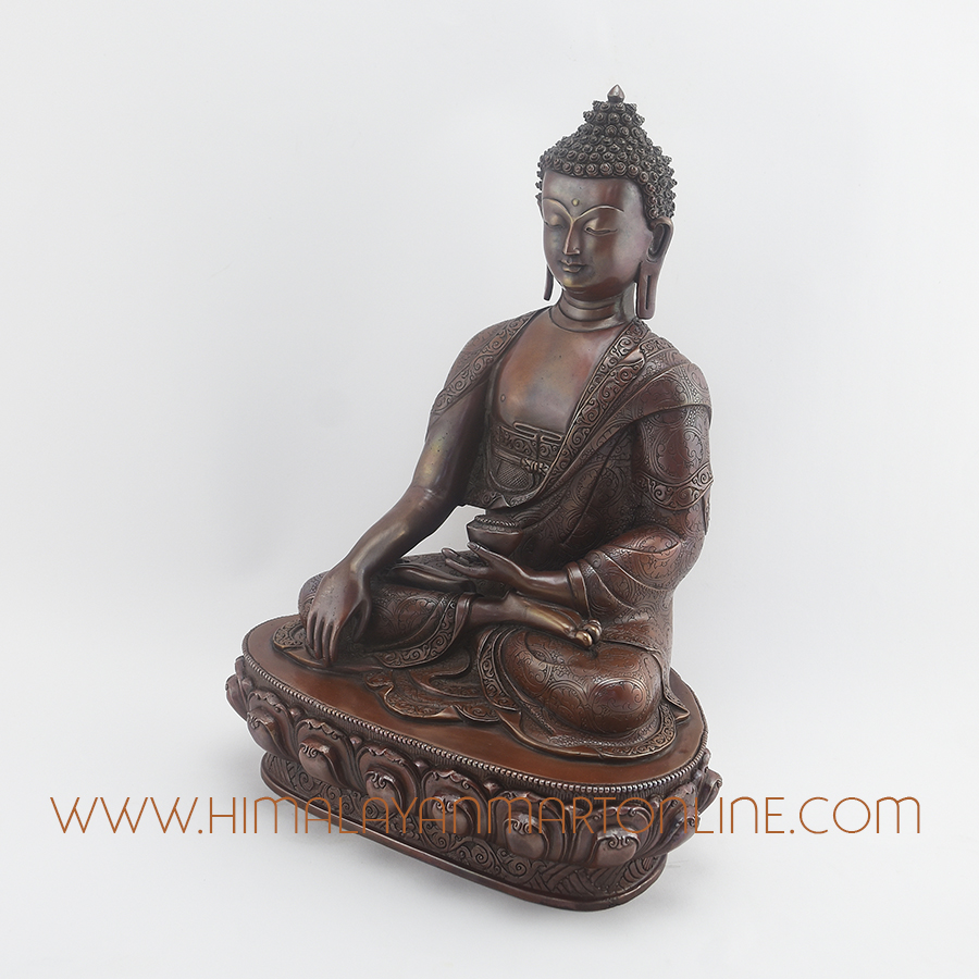 Buddha Shakyamuni Tomba Copper Statue