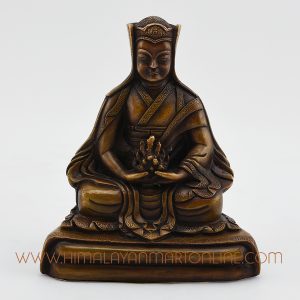 Gampopa Copper Oxidized Statue