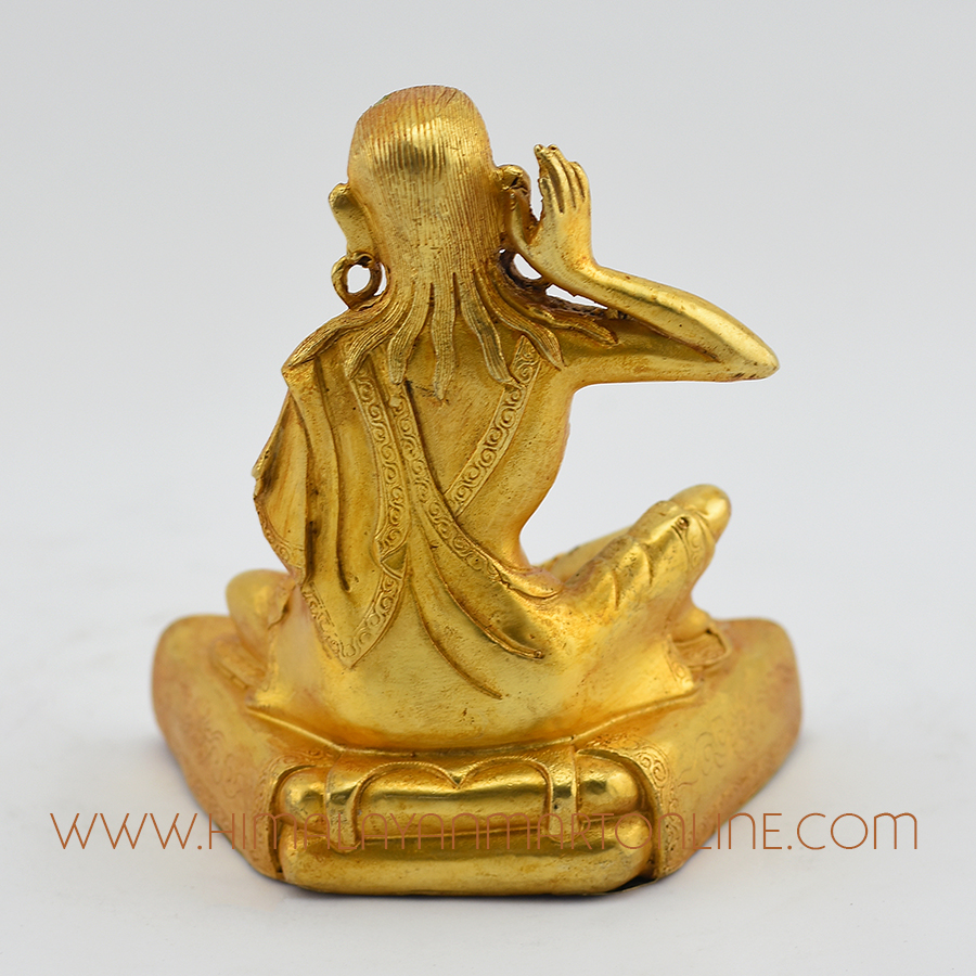 Guru Milarepa Copper Statue
