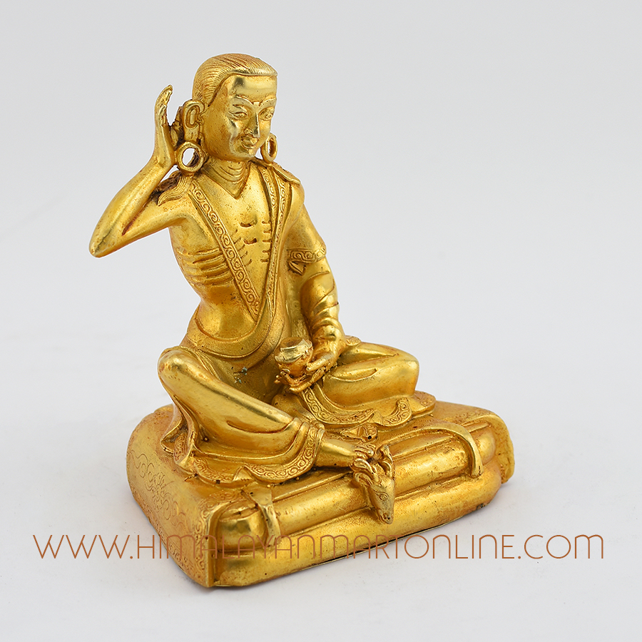 Guru Milarepa Copper Statue