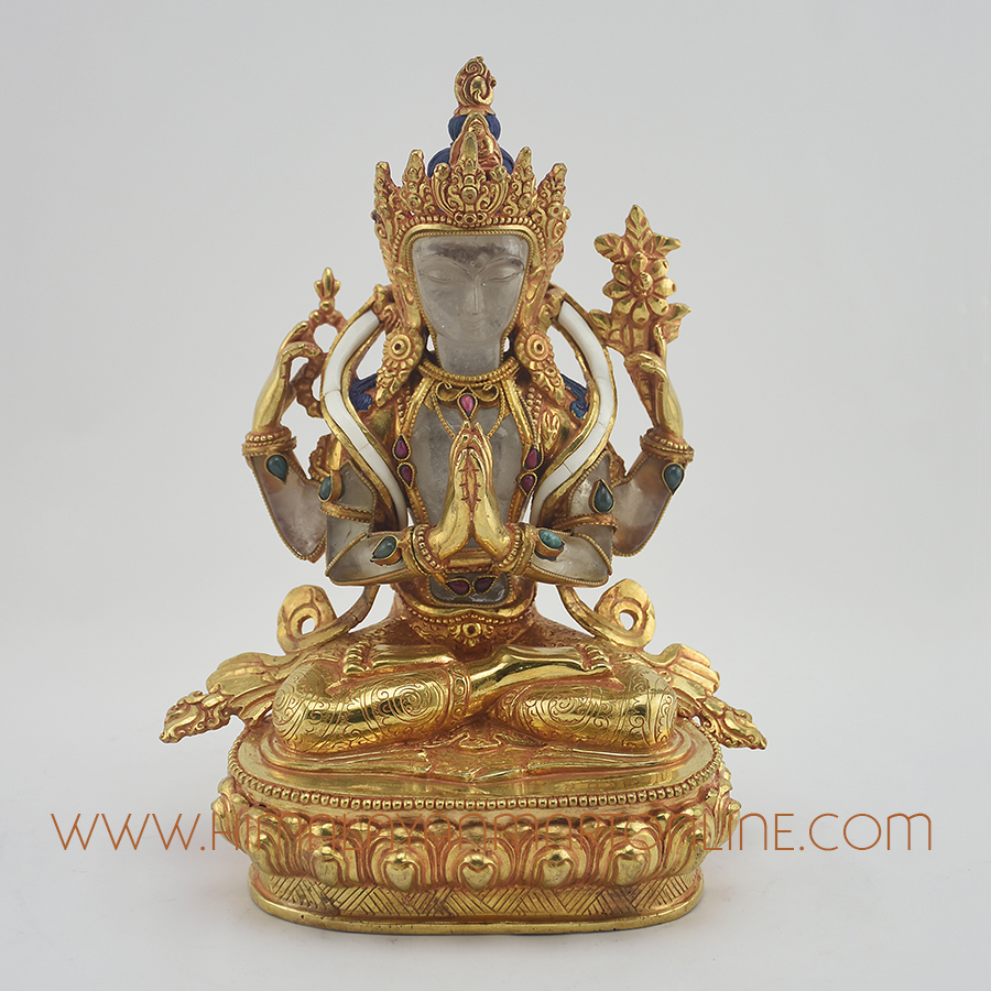 Chenrezig Avalokiteshvara Copper Statue