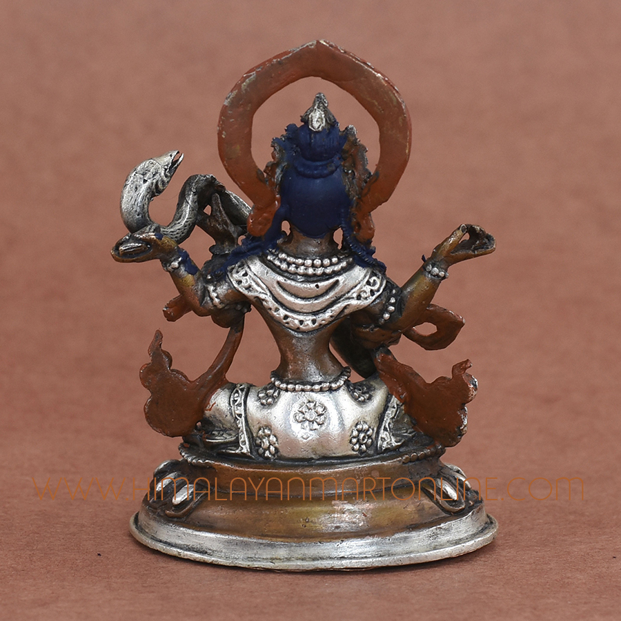 Small Saraswati Copper Statue