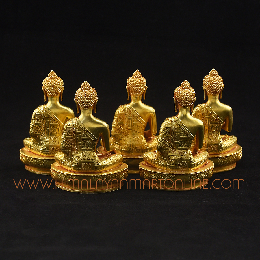 Dhyani Buddha Statues Set