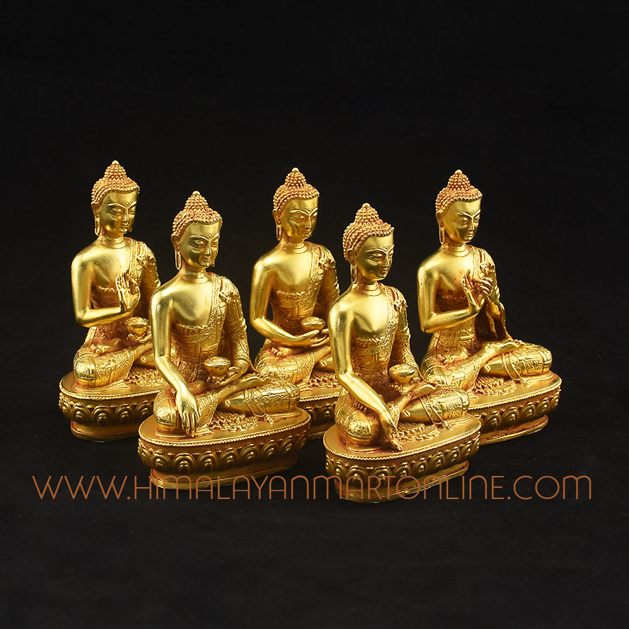 Dhyani Buddha Statues Set