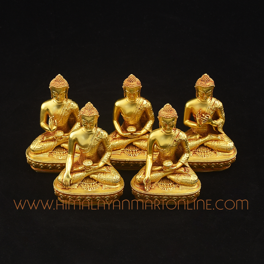 Dhyani Buddha Statues Set