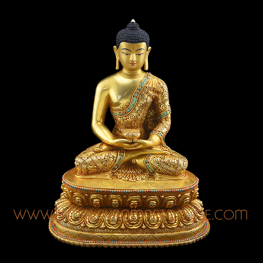 Sangye Opame Amitabha Buddha Copper Statue