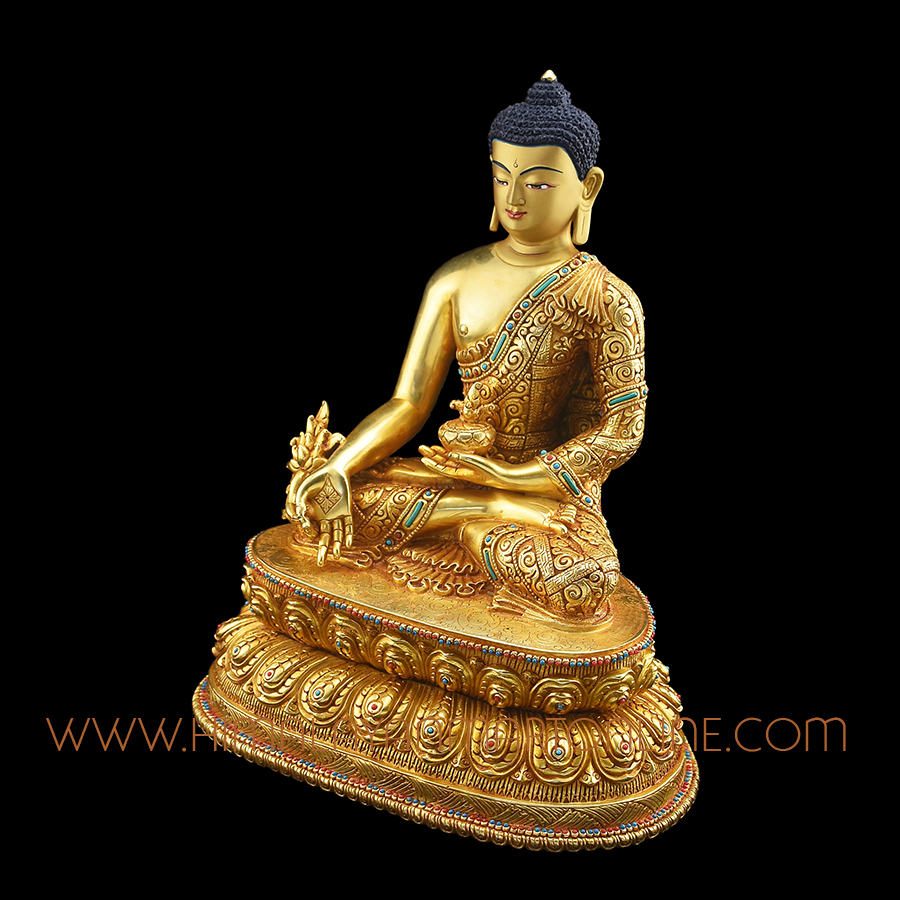 Sangye Menla Medicine Buddha Copper Statue