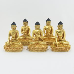 Dhyani Buddha Copper Statues