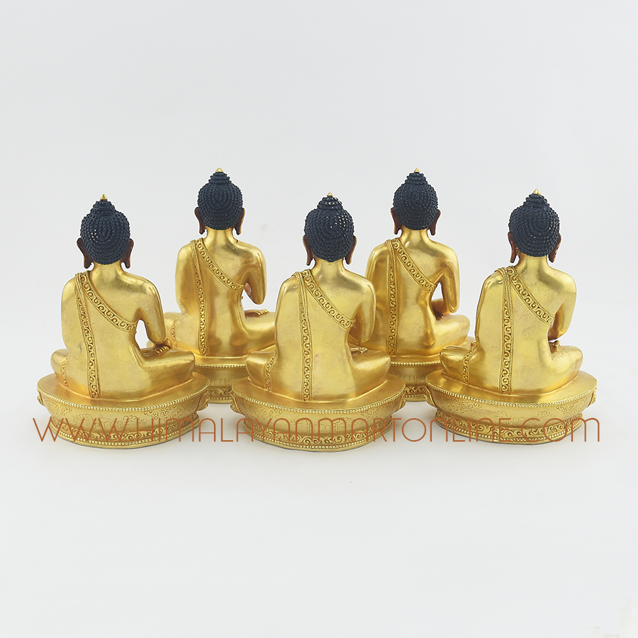 Dhyani Buddha Copper Statues