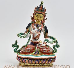 Hand Painted Vajrasattva Copper Statue
