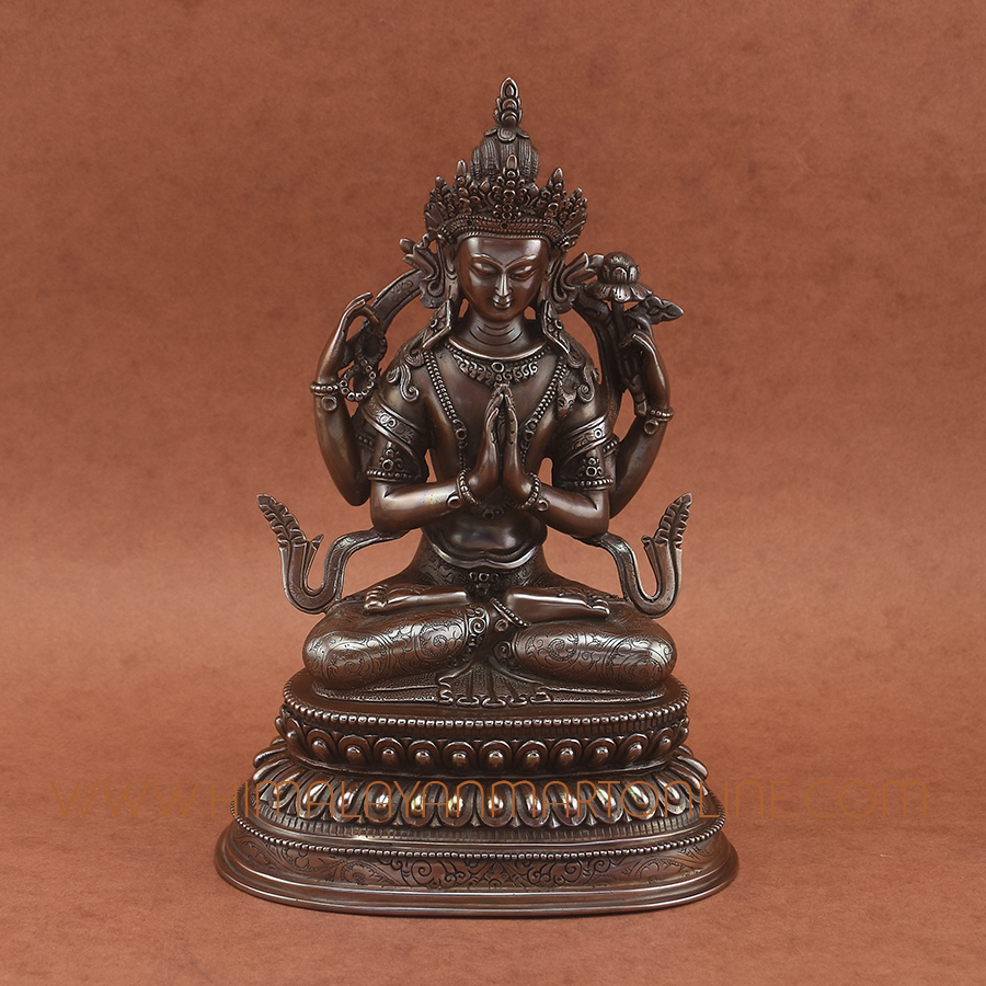 Four Armed Avalokiteshvara Statue