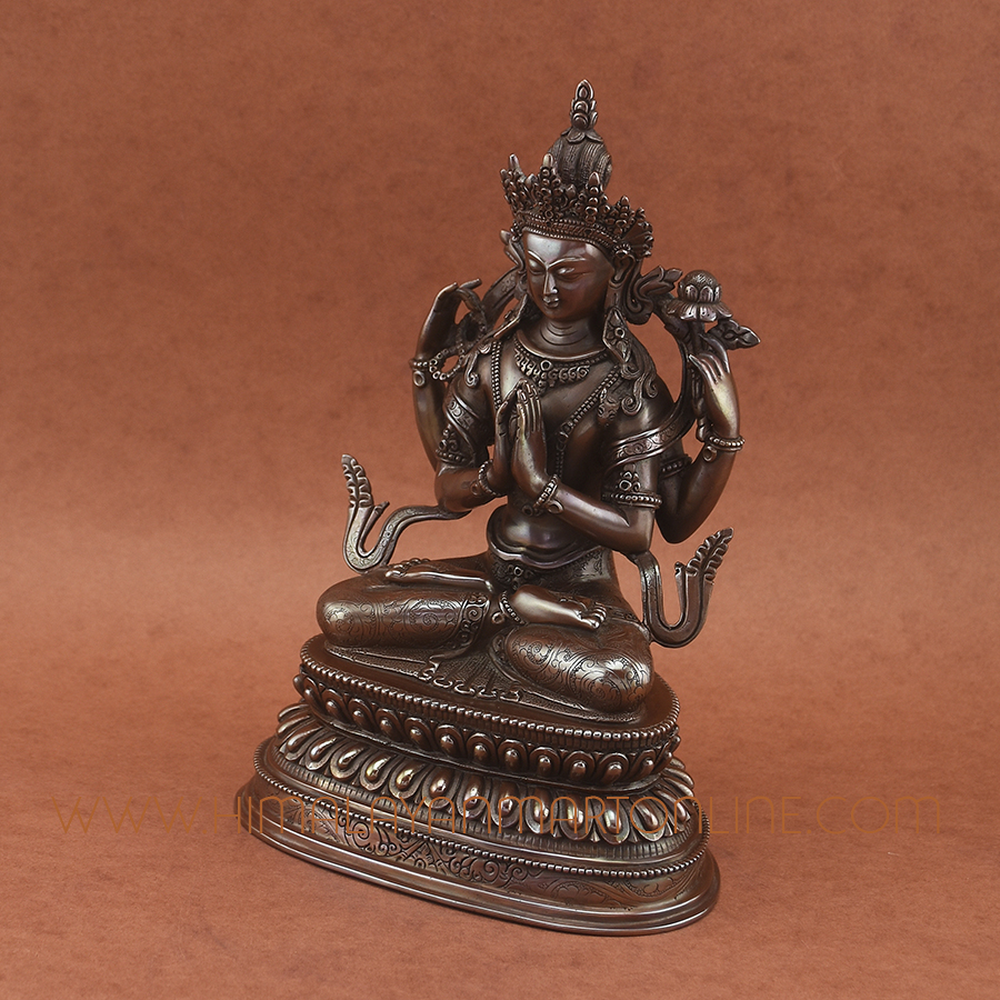 Four Armed Avalokiteshvara Statue