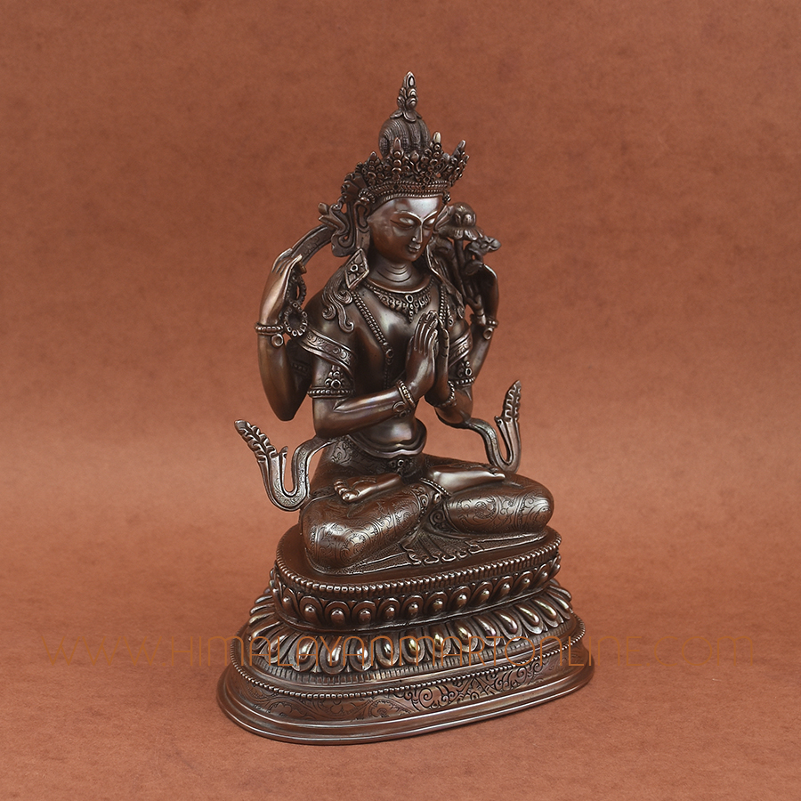 Four Armed Avalokiteshvara Statue