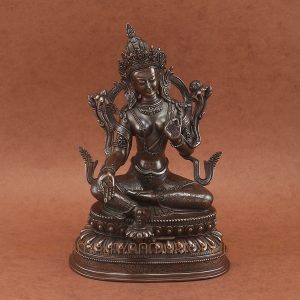 Tara Copper Statue Green Tara Dholma