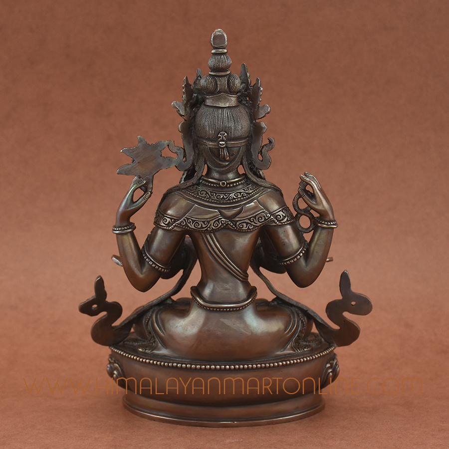 Hand Carved Chenrezig Statue