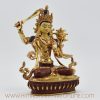 Gold Inlaid Manjushri Statue