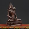Right side view of Buddha Samantabhadra Statue showing intricate robe and lotus detailing.