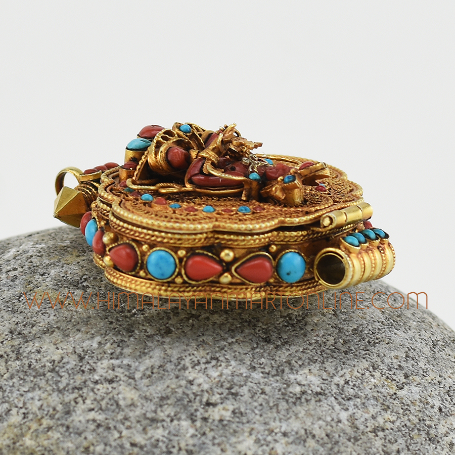 Aparmita Silver Ghau Pendant