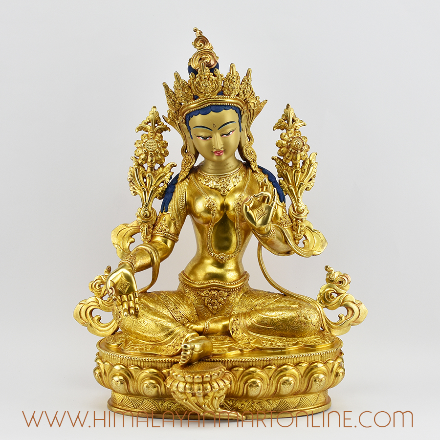 Tibetan Green Tara Statue