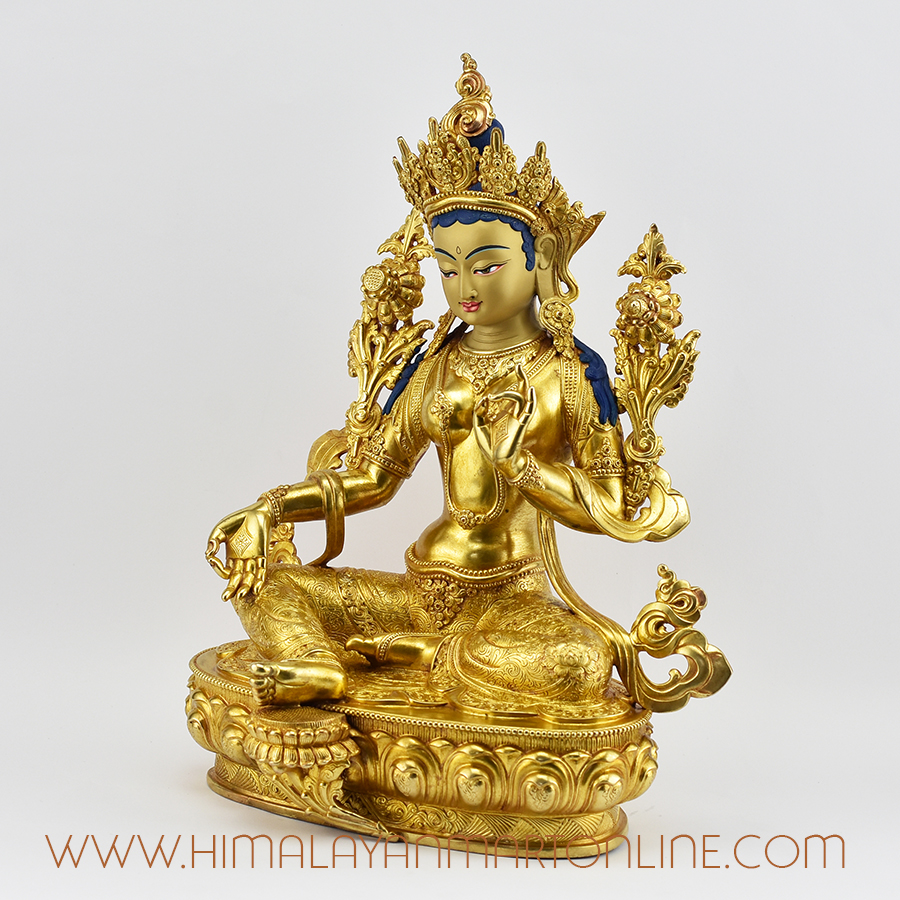 Tibetan Green Tara Statue