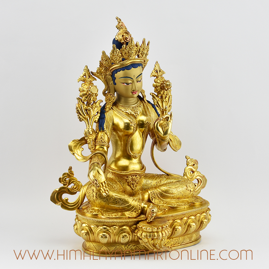 Tibetan Green Tara Statue