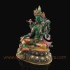 Tibetan Dholma Green Tara Copper Statue