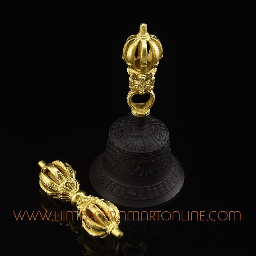 Buddhist Ritual Vajra & Bell Set