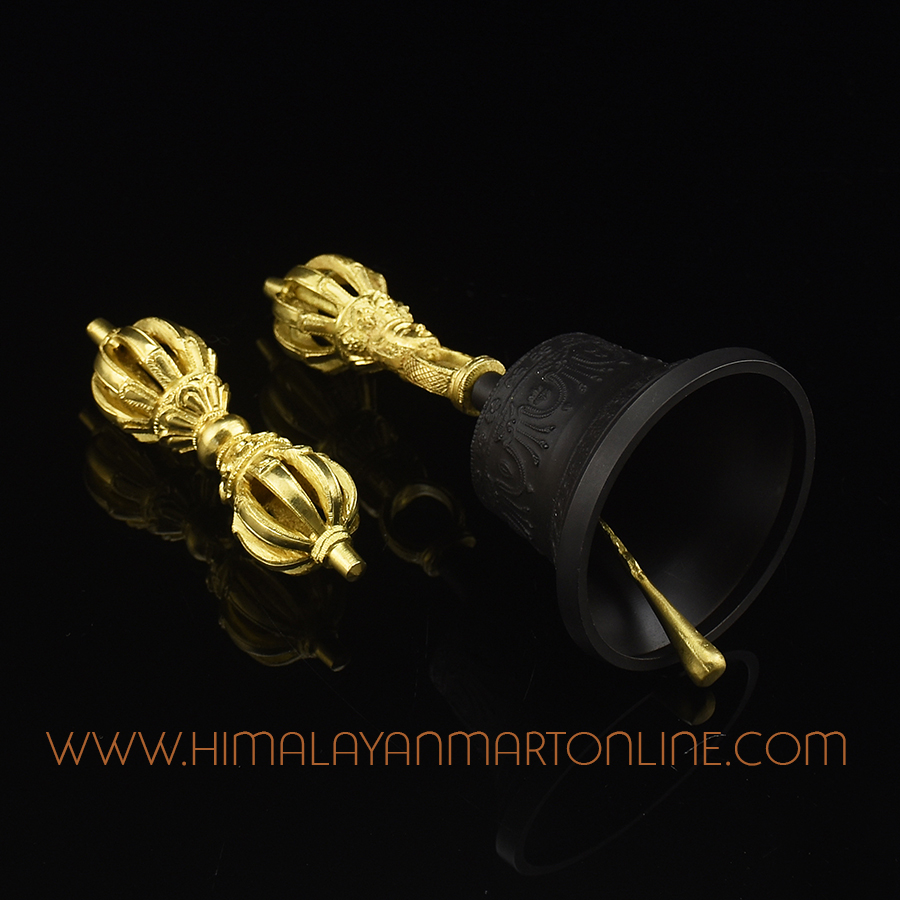 Buddhist Ritual Vajra & Bell Set
