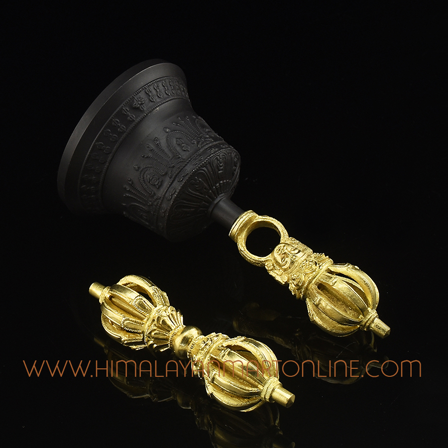 Buddhist Ritual Vajra & Bell Set