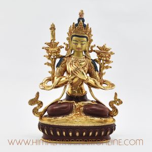 White Manjushri Copper Statue