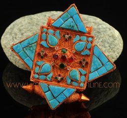Tibetan Ritual Amulet Ghau Prayer Box