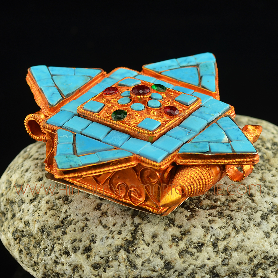 Tibetan Ghau Pendant Prayer Box
