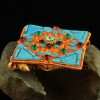 Tibetan Shrine Item Ghau Prayer Box Pendant