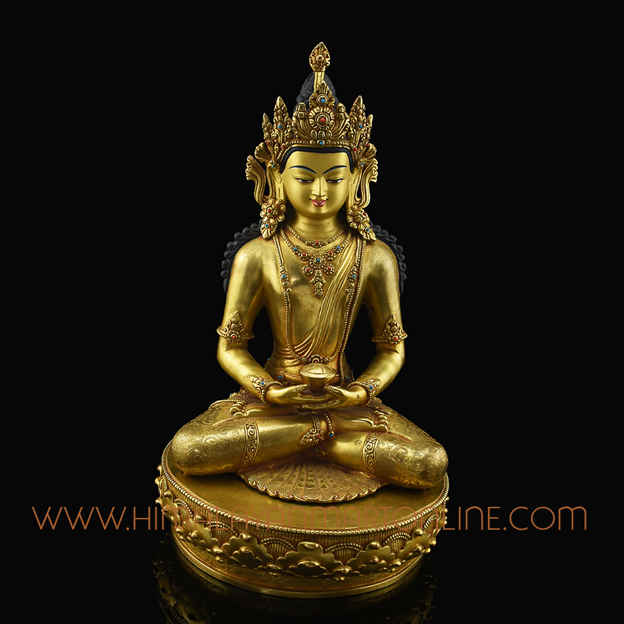 Crowned Amitabha Buddha Statue