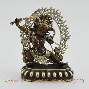 Black Manjushri Copper Statue