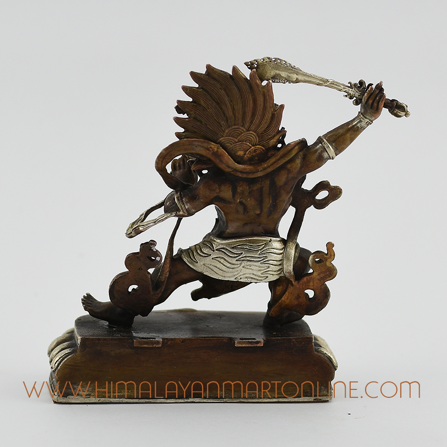 Black Manjushri Copper Statue
