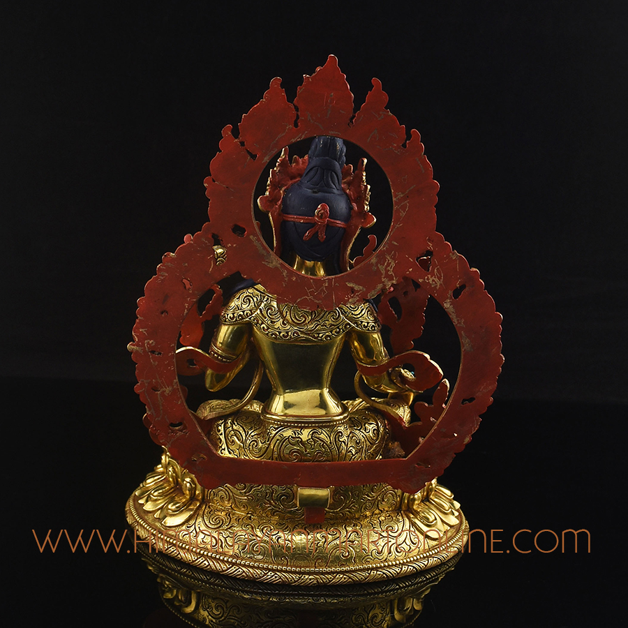 Framed Green Tara Statue