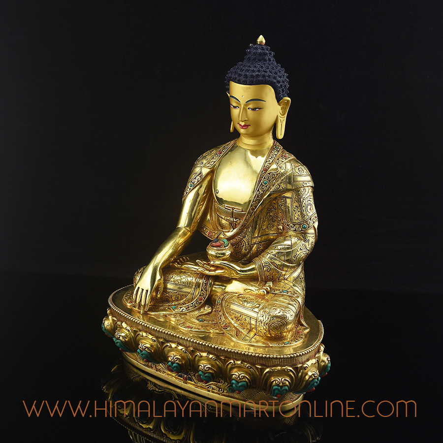 Copper Shakyamuni Buddha Statue
