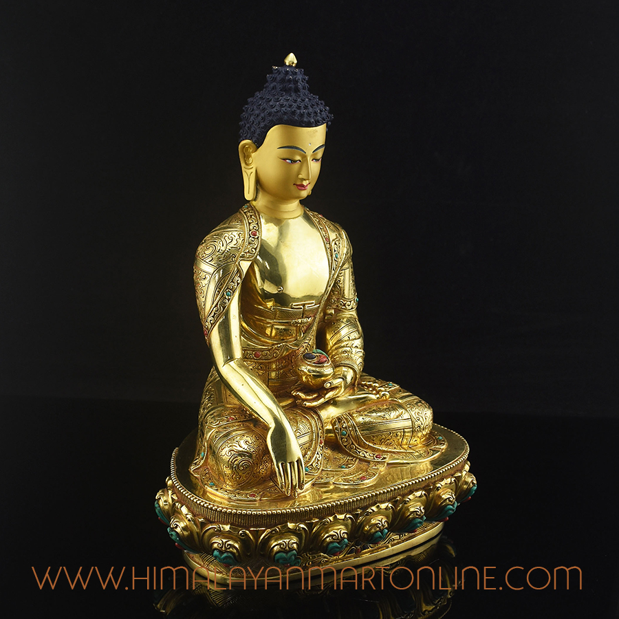Copper Shakyamuni Buddha Statue