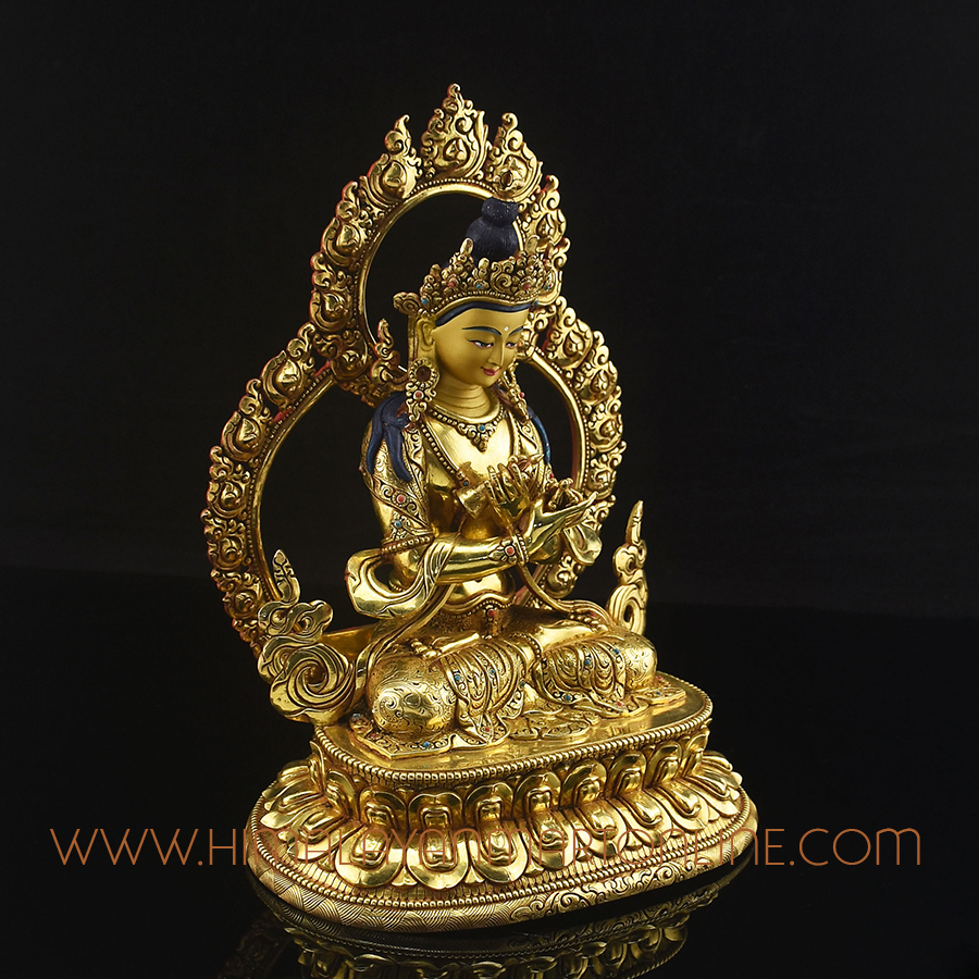 Framed Vajradhara Copper Statue